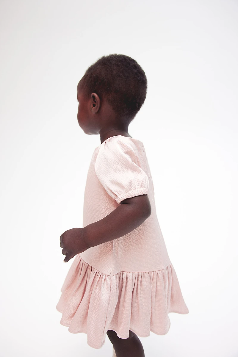 Puff-Sleeved Dress