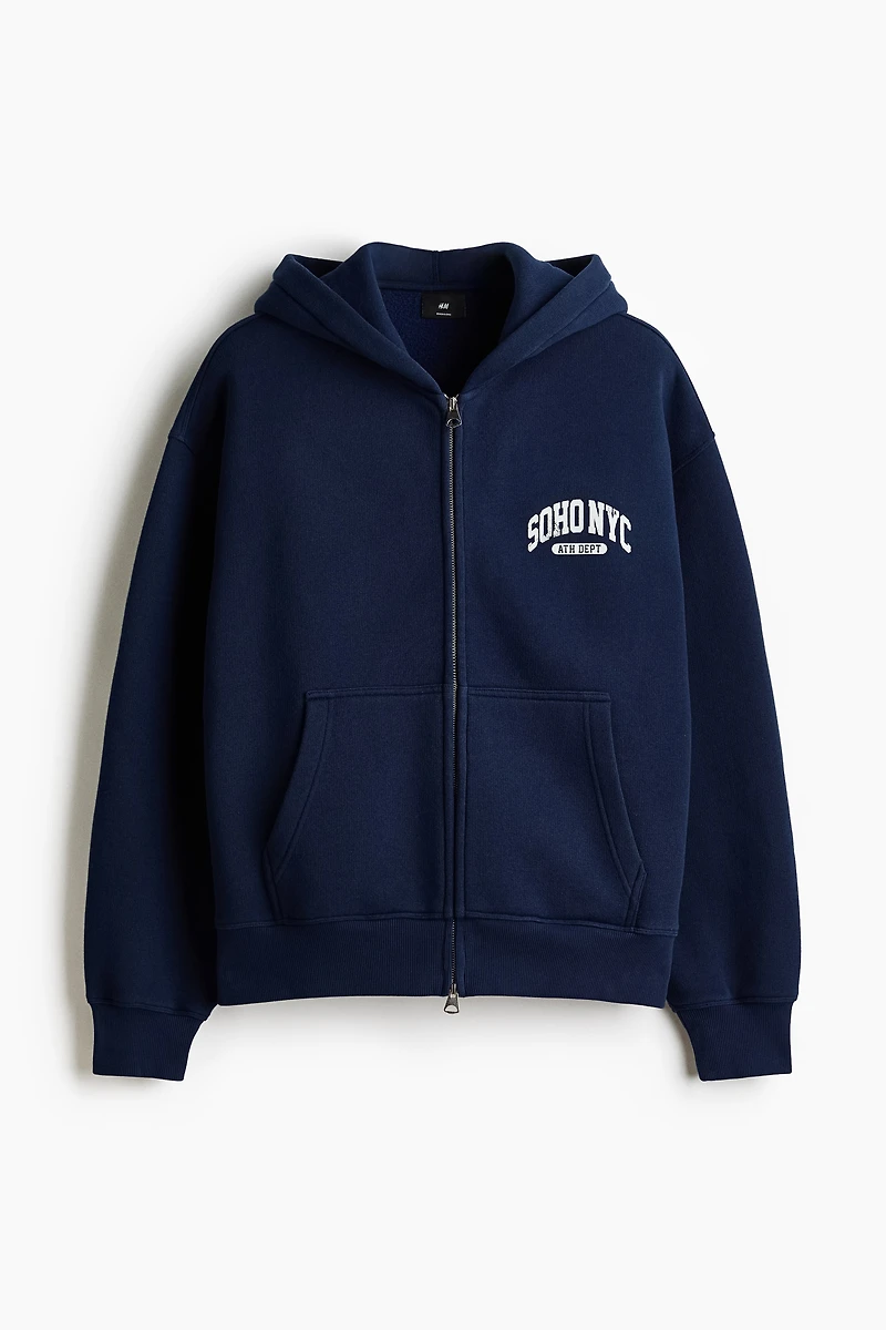 Veste imprimée grande taille avec capuche