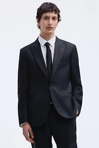 Regular-Fit Wool-Blend Tuxedo Jacket