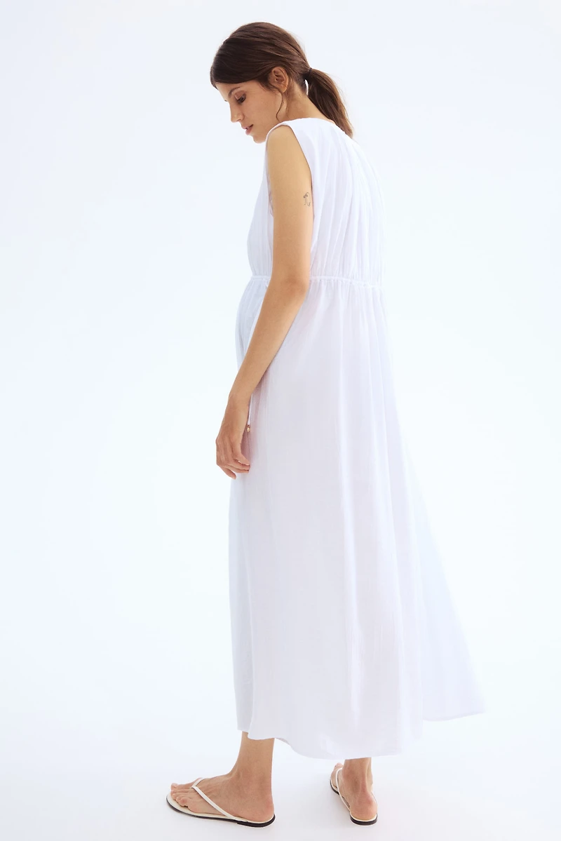 MAMA Drawstring-Detail Dress