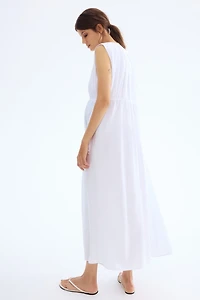 MAMA Drawstring-Detail Dress