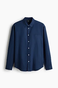 Relaxed-Fit Linen-Blend Shirt