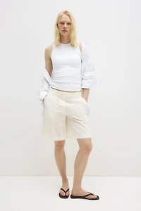Camisole côtelée moulante rafraîchissante