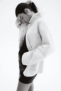 Jacket with Corduroy Collar