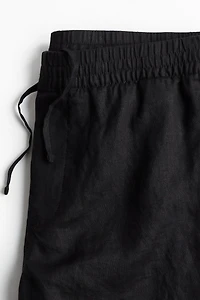 Regular Fit Linen Shorts