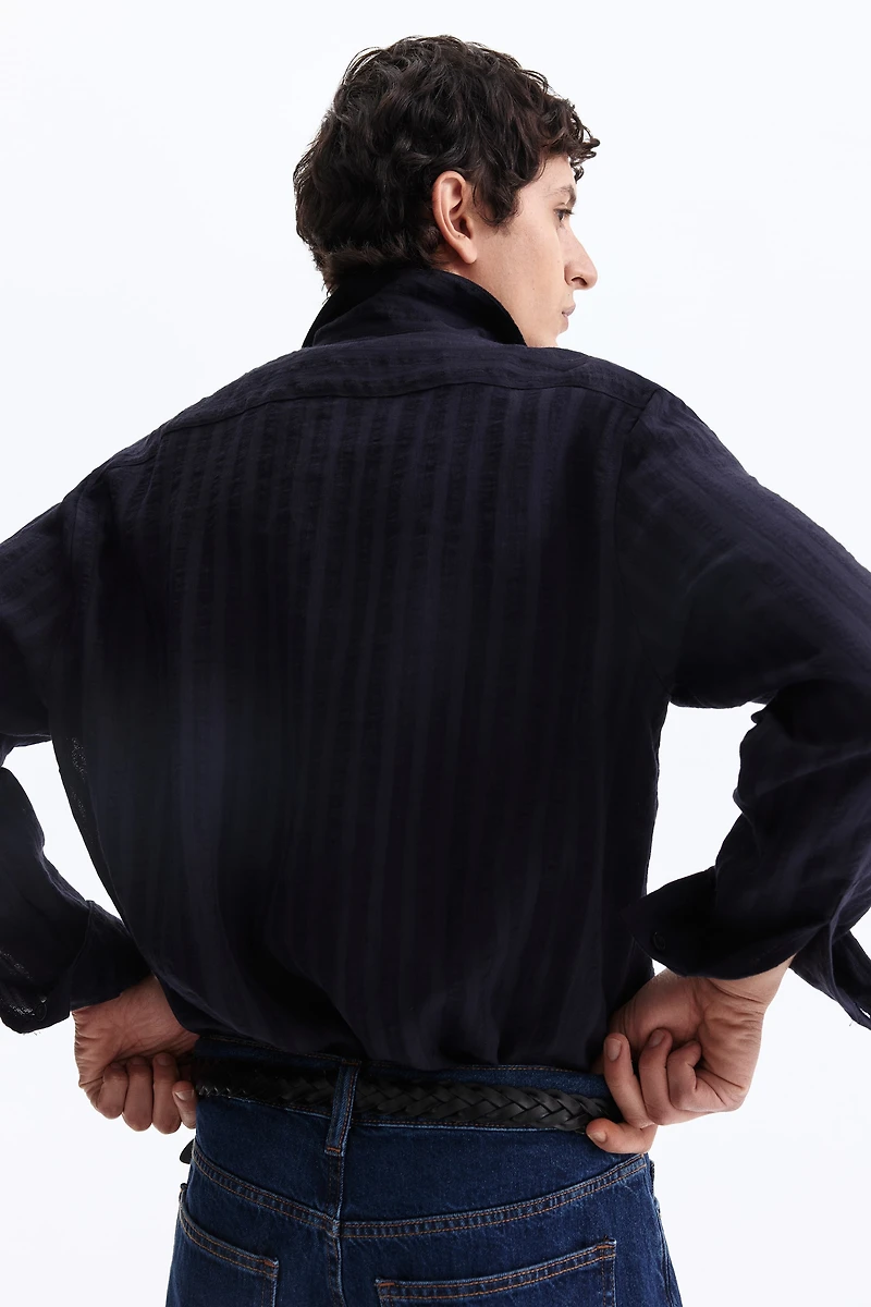Regular-Fit Long-Sleeved Resort Shirt
