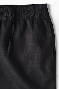 Relaxed-Fit Linen Shorts