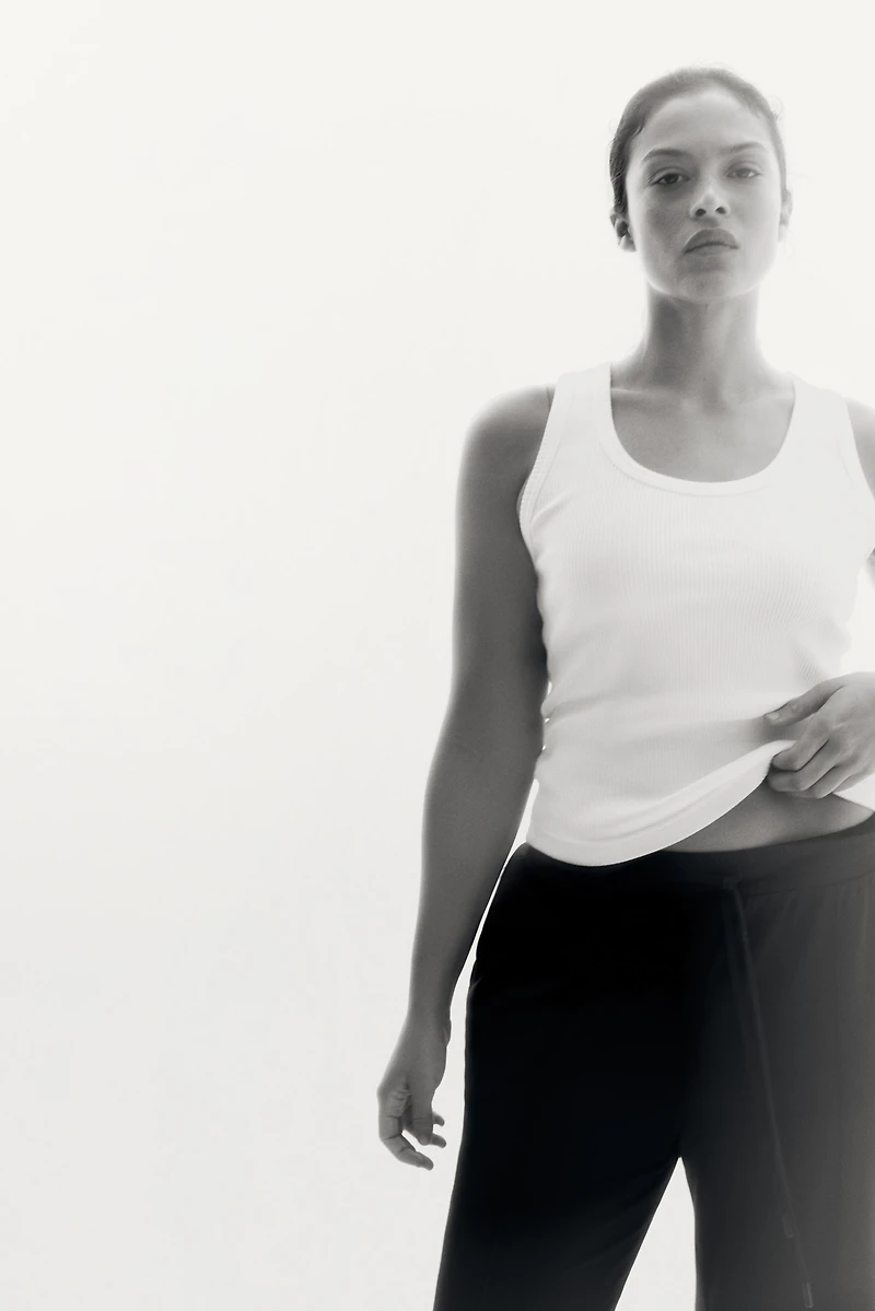 Wide Crease-Front Joggers