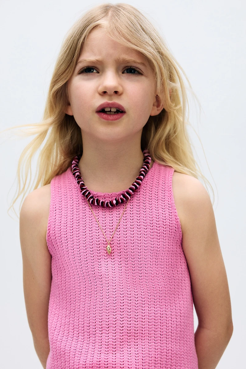 Textured-Knit Tank Top