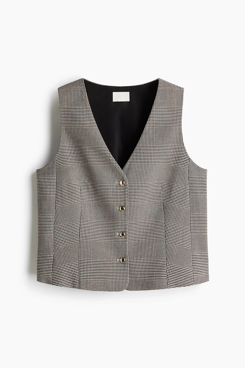 Gilet sans manches à encolure en V