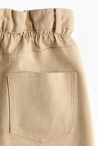 Paper-Bag Bermuda Shorts