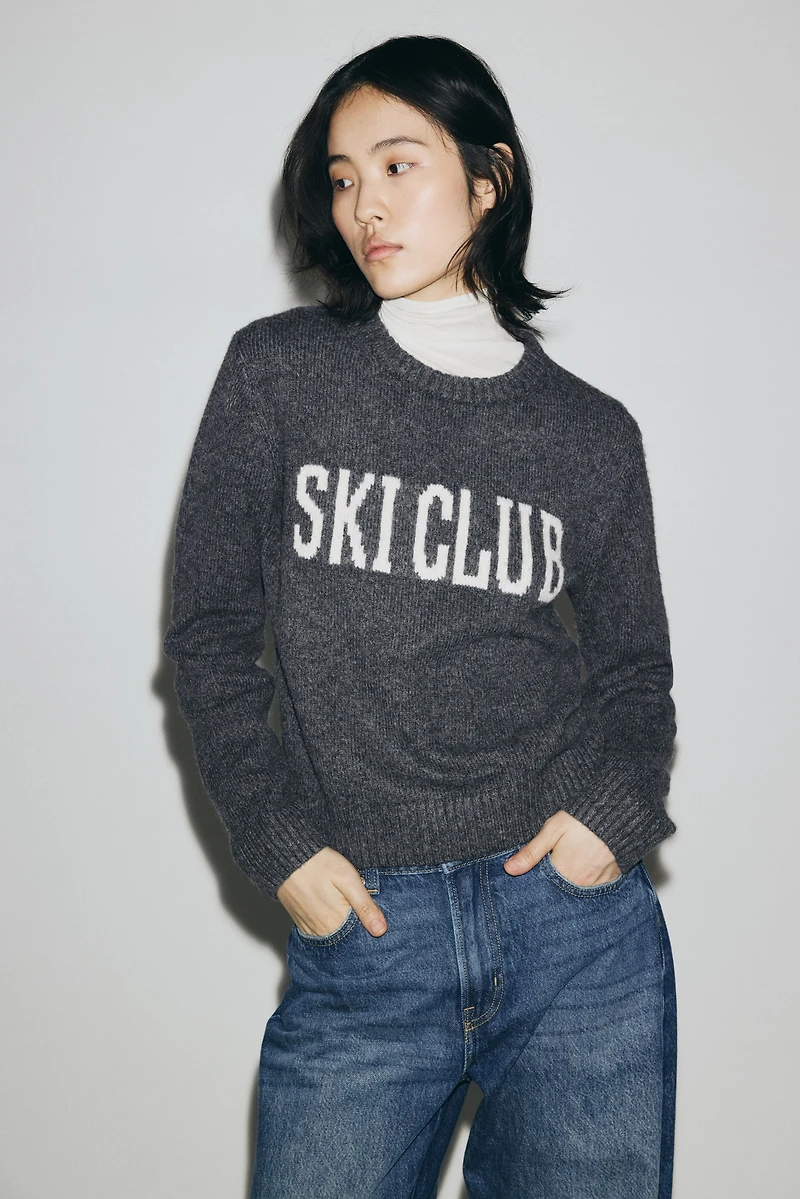 Jacquard-Knit Sweater