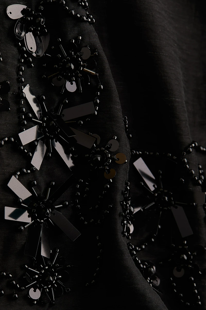 Sheer Embellished Dress