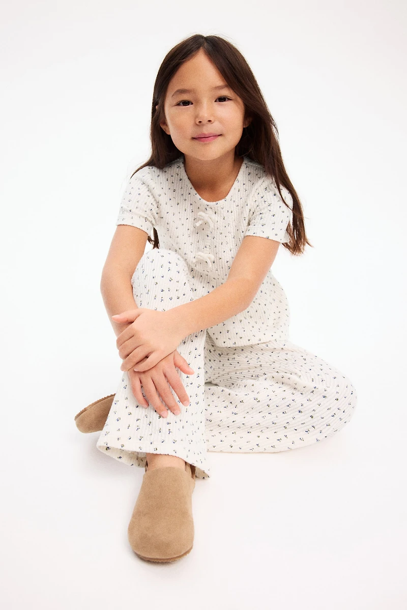 2-Piece Textured Jersey Set