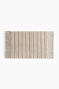 Fringed Cotton Bath Mat