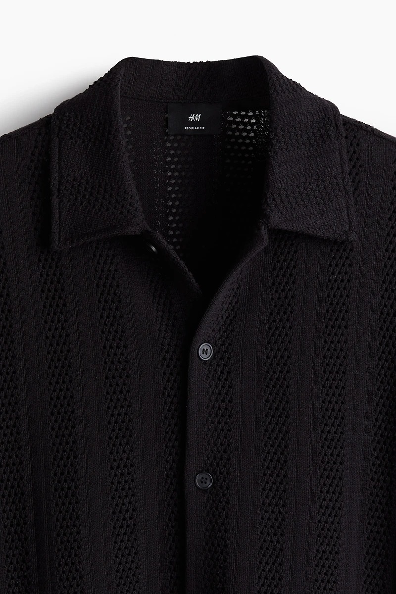 Regular Fit Jacquard-Knit Shirt