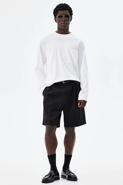 Loose-Fit Long-Sleeved Jersey Shirt