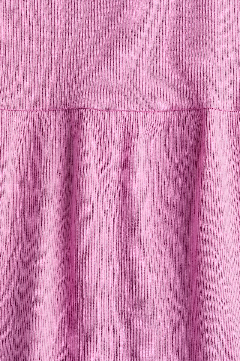 Robe en jersey côtelé