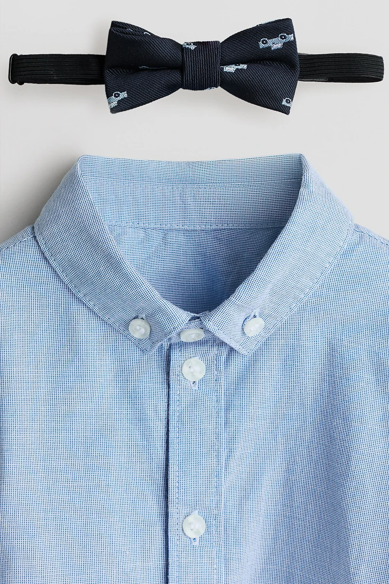 Ensemble 2 pièces avec chemise et nœud papillon