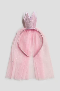 Glittery Veiled Hairband