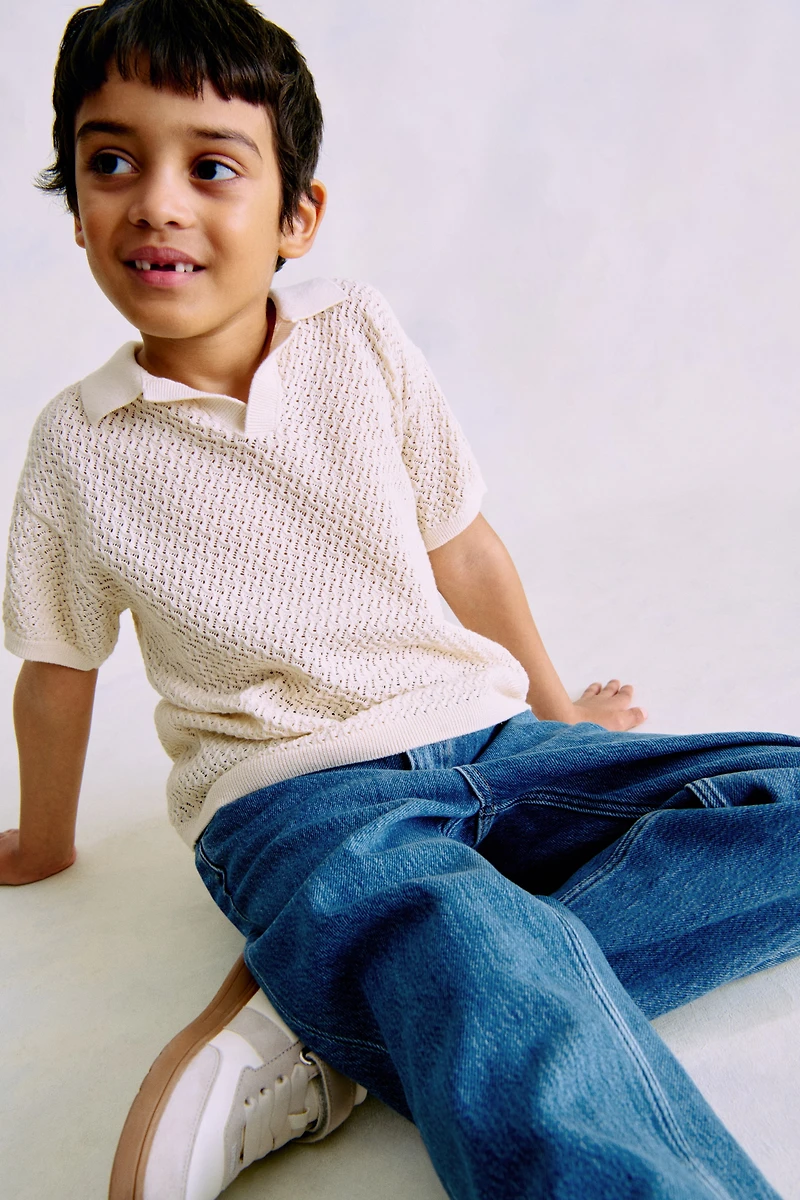 Tapered Cotton-blend Jeans