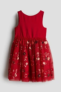 Dress with Tulle Skirt