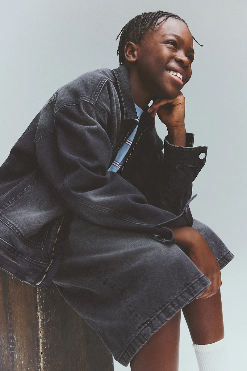 Short flottant en denim