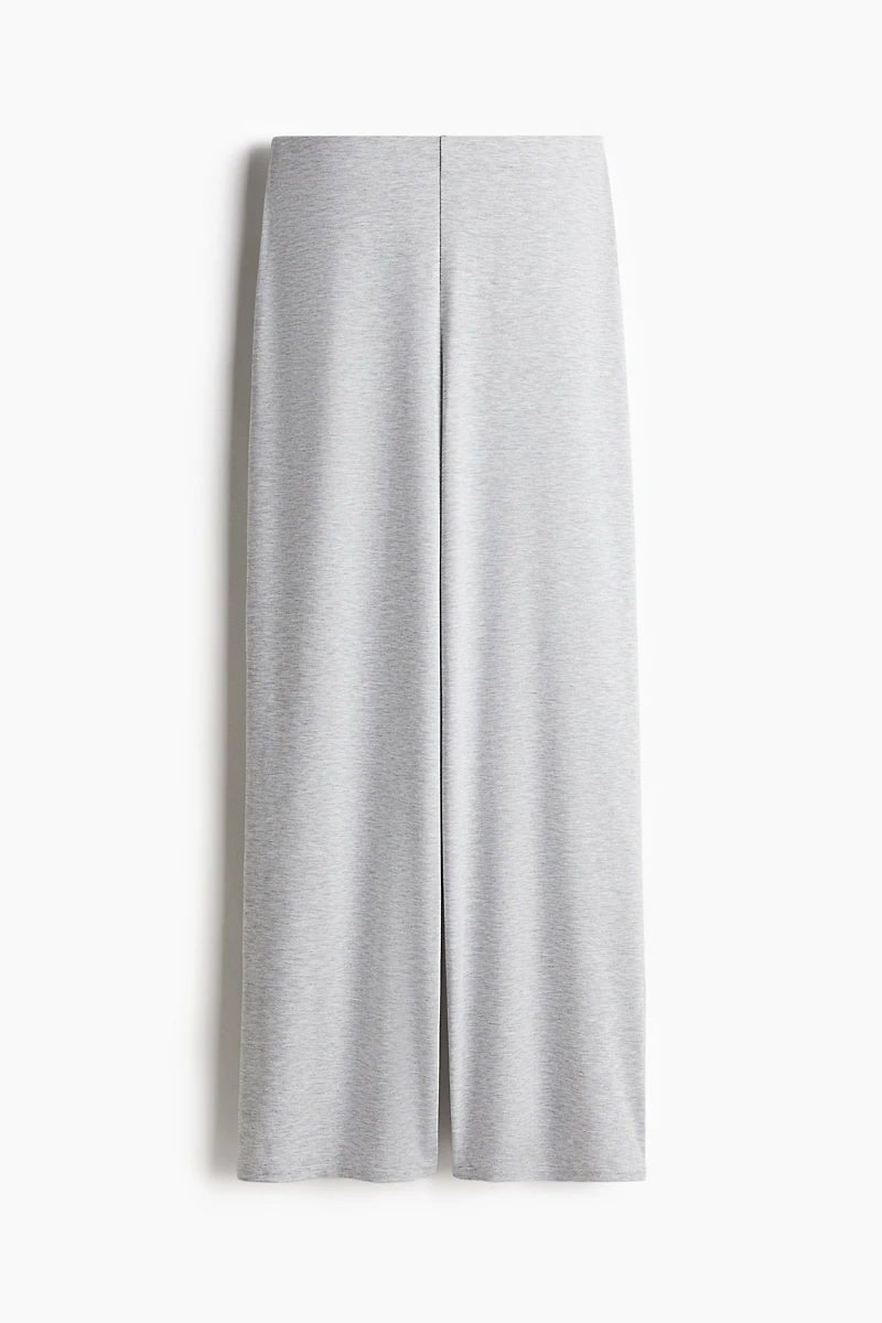 Wide-Leg Jersey Pants