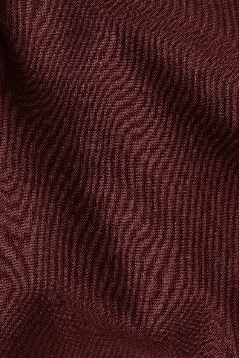 Linen-Blend Mini Skort