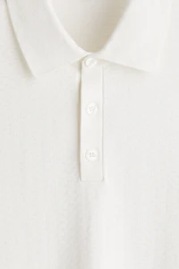 Slim-Fit Textured Polo Shirt