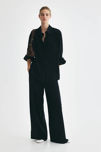 Pantalon ample en viscose