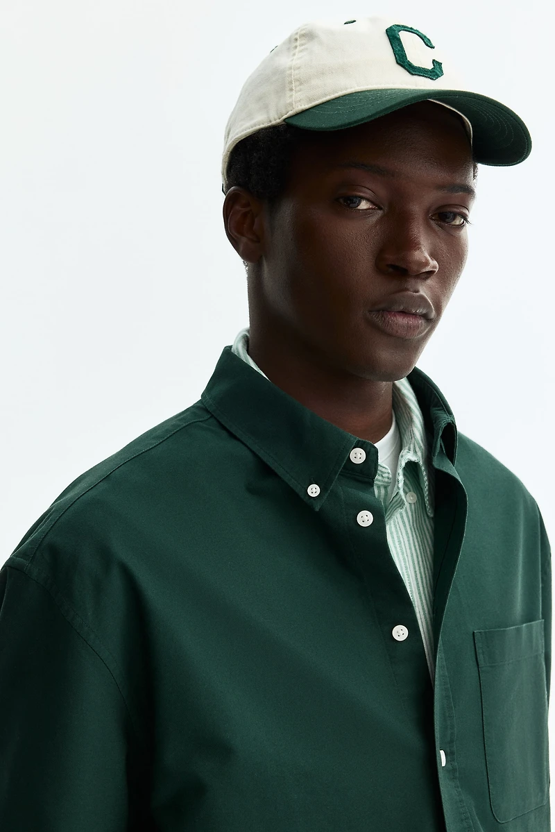 Relaxed-Fit Short-Sleeved Oxford Shirt