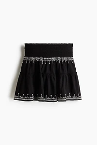 Embroidered Cotton Skirt
