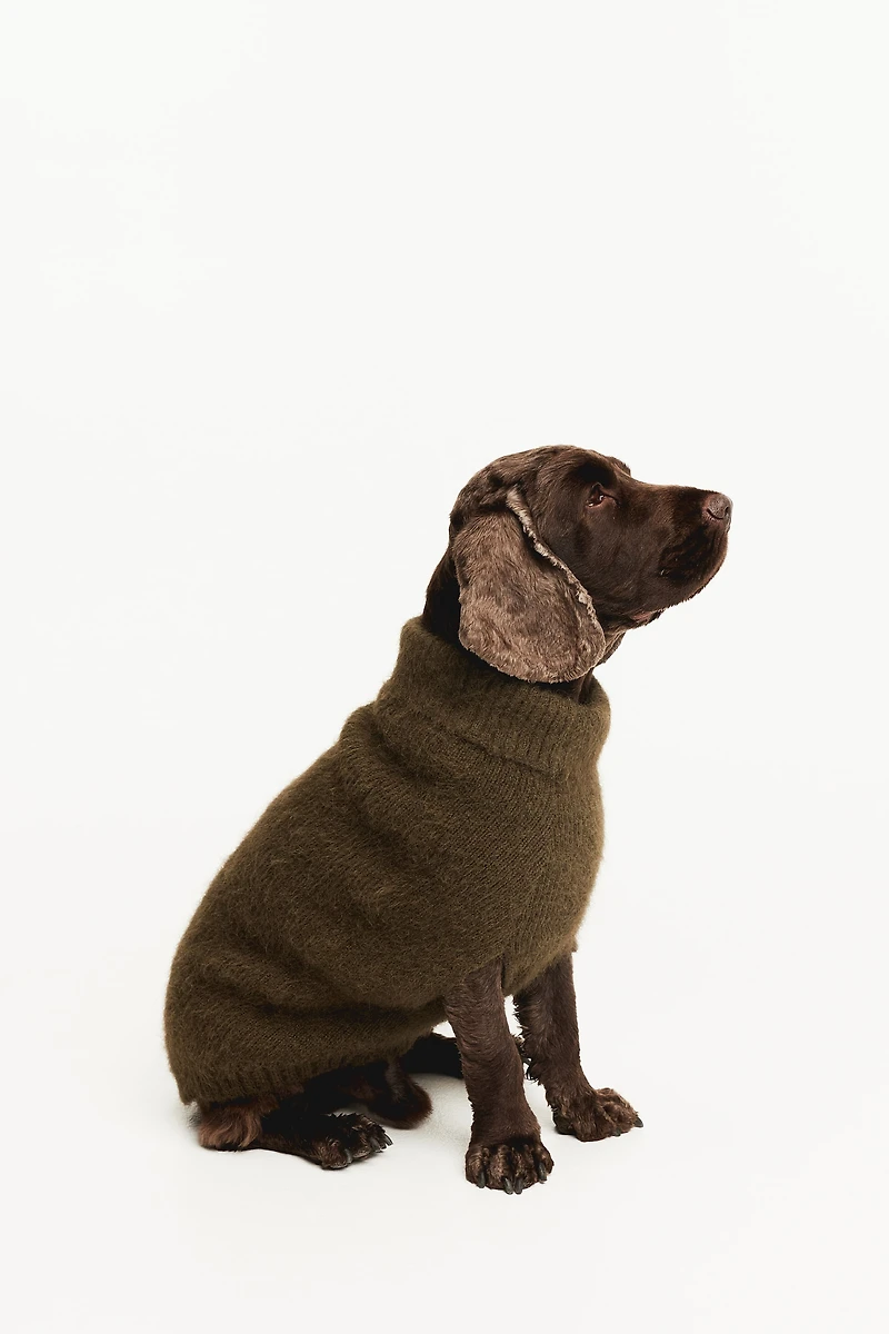 Fluffy-Knit Dog Sweater