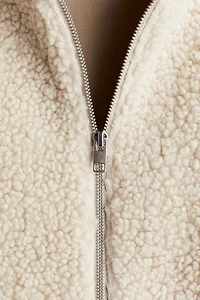 Veste à capuche ample en polar