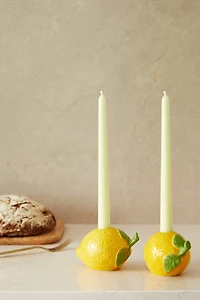 Lemon-Shaped Candleholder