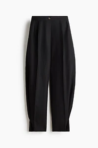 Linen-Blend Balloon-Leg Pants