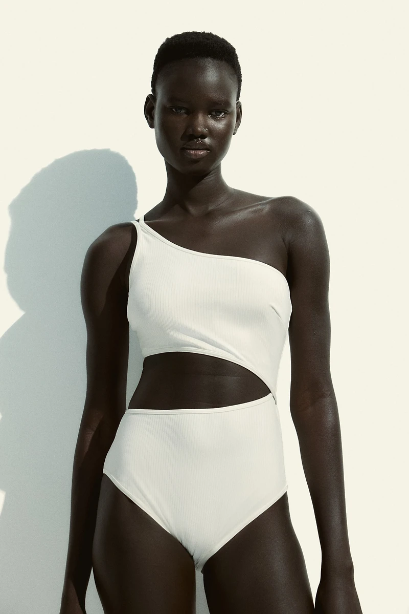 Padded-Cup Cutout Swimsuit