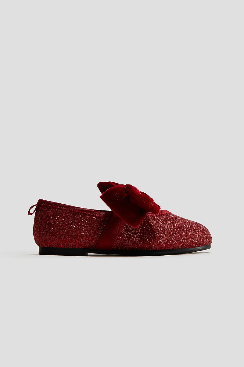 Bow-Detail Ballet Flats