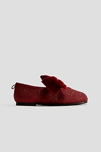 Bow-Detail Ballet Flats