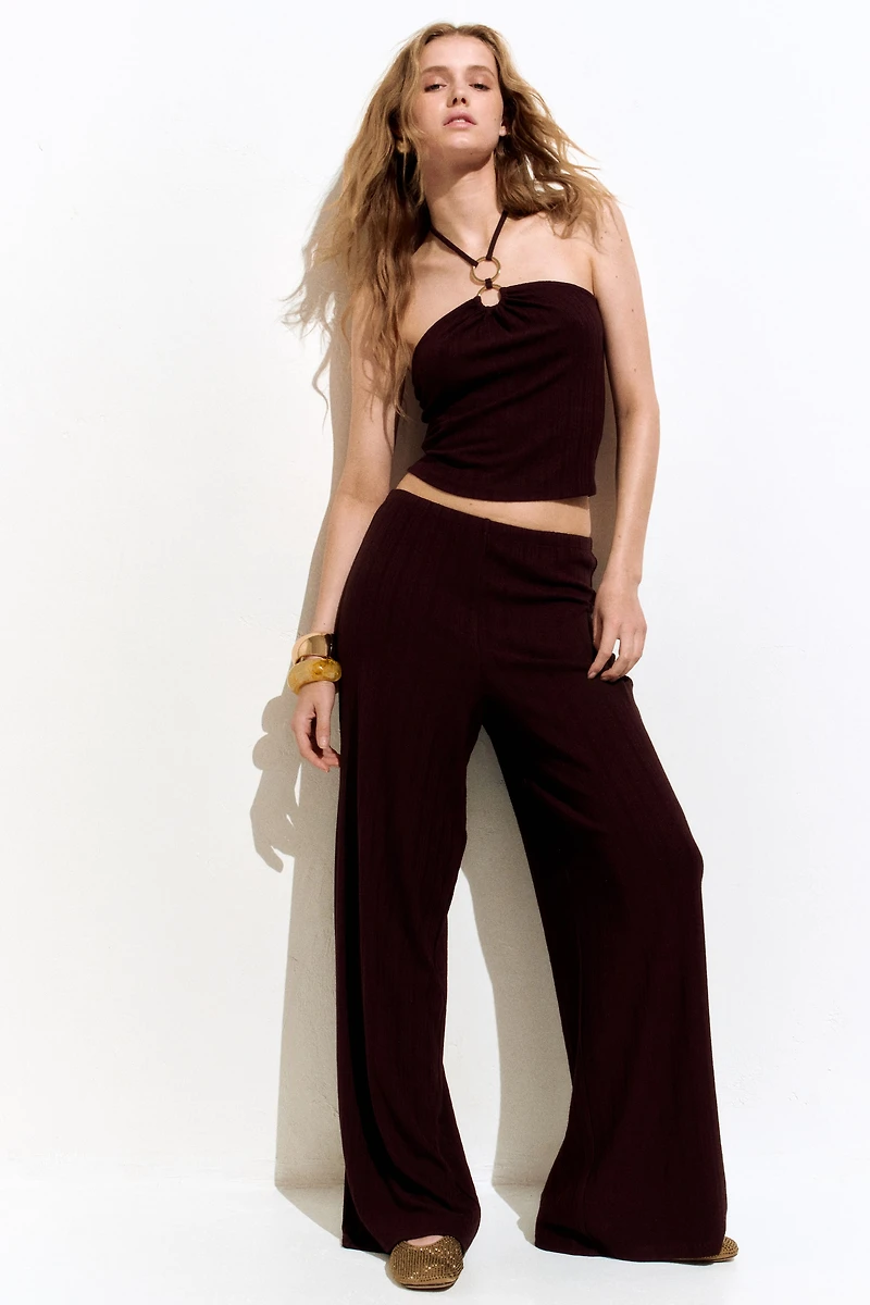 Straight-Leg Pull-On Pants
