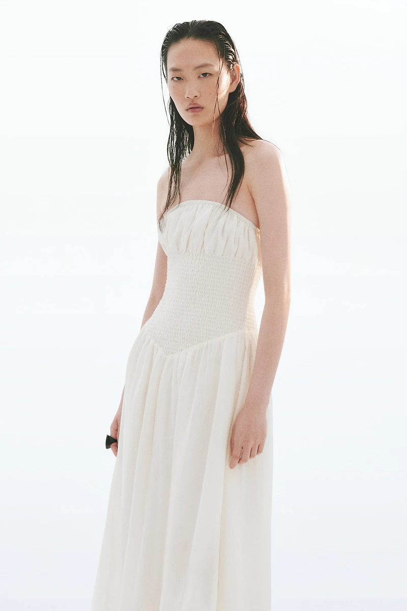 Smocked Bandeau Dress
