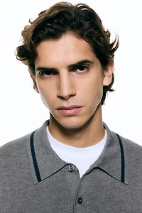 Relaxed-Fit Long-Sleeved Polo Shirt