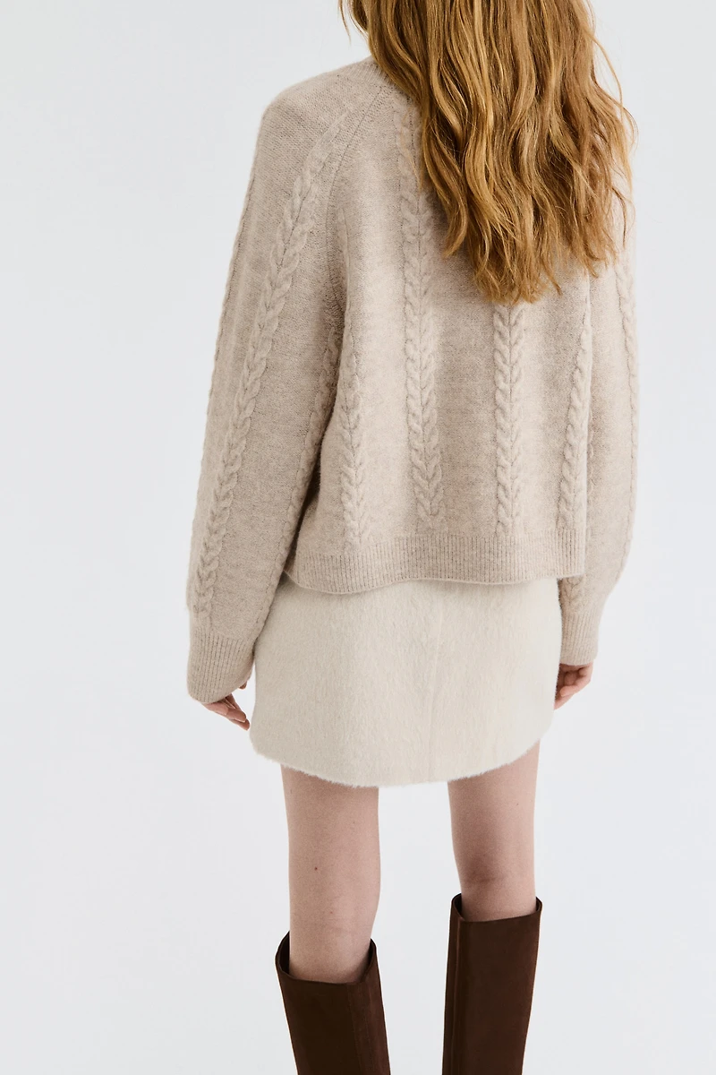 Cable-Knit Cardigan