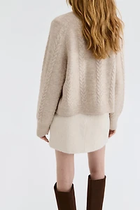 Cable-Knit Cardigan
