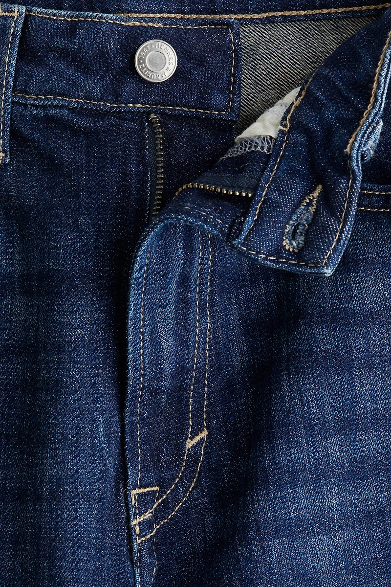 Slim High-Rise Straight-Leg Jeans