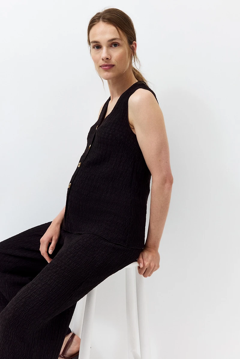 MAMA 2-Piece Crinkled Jersey Set