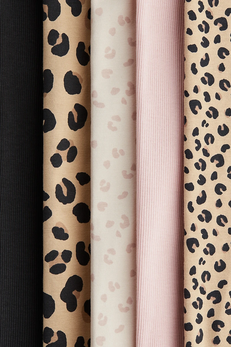 Lot de 5 leggings en coton