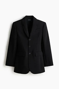 Wool-Blend Hourglass Blazer