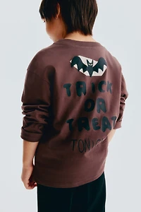 Long-Sleeved Printed T-Shirt